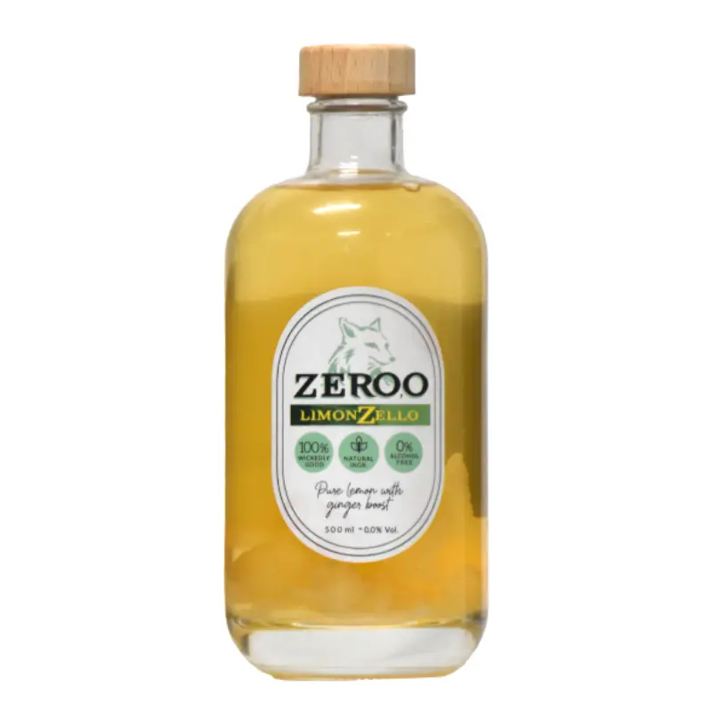 Zeroo Limonzello - alcoholvrije drank - 0% - 500ml. 